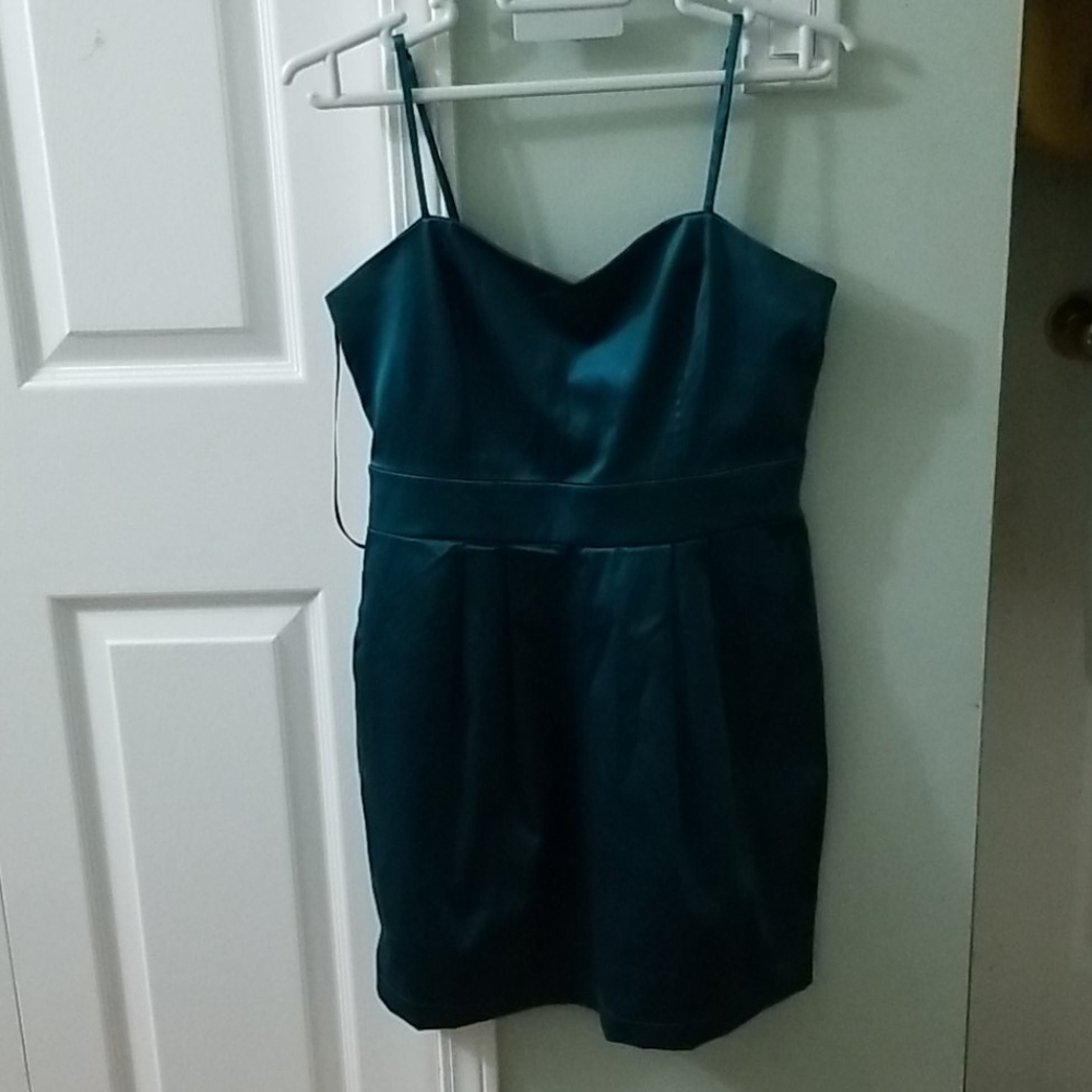 Blue mini dress
